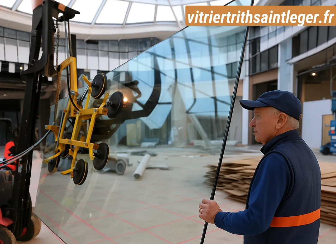 Remplacement de vitrine magasin Trith-Saint-Léger